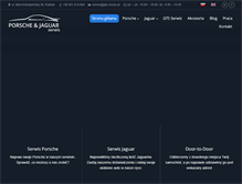 Tablet Screenshot of porsche-jaguar.pl